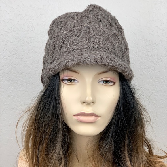 Wool Brim Beanie Light Brown - Picture 5 of 7